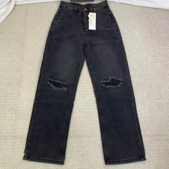 High street washed and distressed heavyweight