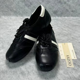 Retro square-top lace-up British style