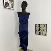 High-End Backless Suspender Skirt