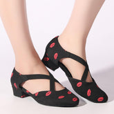 Women's Leatherette 3cm Heels Swing Dance Shoes Ballroom Dance Shoes