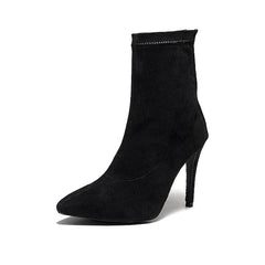 Women's Rubber Sole 11cm Slim High Heel Salsa JazDance Shoes Heels Dance Boots