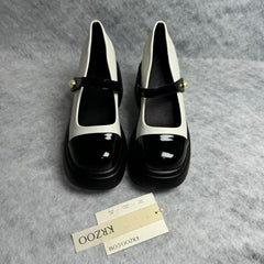 Colored Mary Jane High Heel Shoes