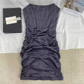 Pleated Shimmering Dress