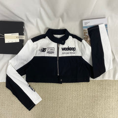 Patchwork Printed Color-Block Jacket