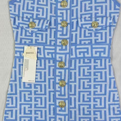 Sleeveless knitted one-piece halter dress