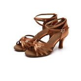 Women's Satin Ballroom Dance Shoes Latin Dance Shoes