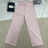 Textured Pink Denim Jeans