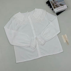 Baby collar shirt with long sleeves