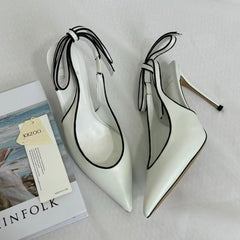 Ankle-Strap Stiletto Sandals With Closed Toes