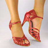 Women's Leatherette 10cm Heel Ballroom Dance Shoes Latin Shoes