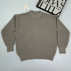 Heavy-duty thick needle textured sweater