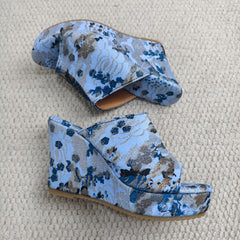 Waterproof platform fish-mouth flip-flops