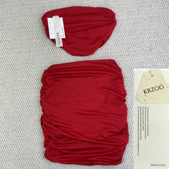 Wrap-around A-line skirt set
