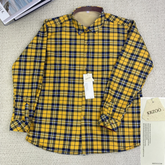 High street check casual loose-fitting shirt