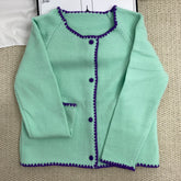 Retro Water Lazy Green Sweater