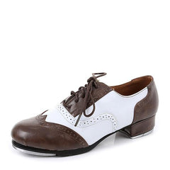 Unisex Real Leather 3cm Heel Tap Dance Shoes