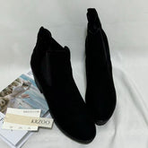 British-Style Platform Round-Toe Ankle Boots
