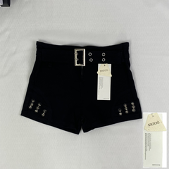 Y2K ultra-short heavy-duty riveted denim shorts