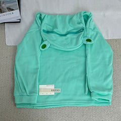 V-neck frog with designable hood