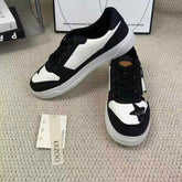 Star low-top sneakers, denim shoes