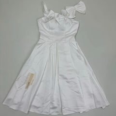 White French-style evening dress