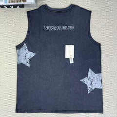 Star-shaped letter printed short-sleeved T-shirt