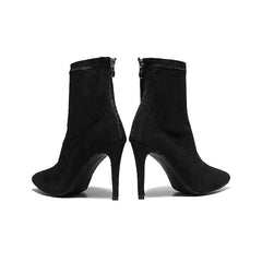 Women's Rubber Sole 11cm Slim High Heel Salsa JazDance Shoes Heels Dance Boots