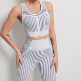 Women's Yoga Clothes Hip Lift Tights Fitness Quick Dry Suit Running Sports Vest