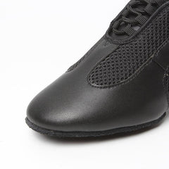 Women's Microfiber Leather 3.5cm Heels Modem With Lace-up Teaching & Practice Dance Shoes