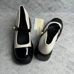 Colored Mary Jane High Heel Shoes