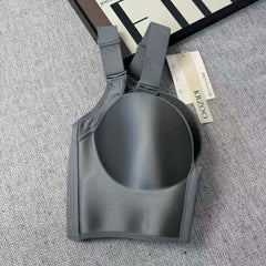Steel-free 7-hook gathering bra