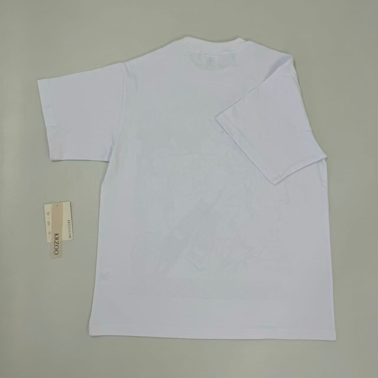Printed loose-fitting pure cotton short-sleeved shirt
