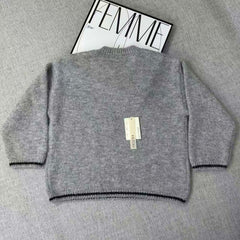 Wool blend pullover knit sweater