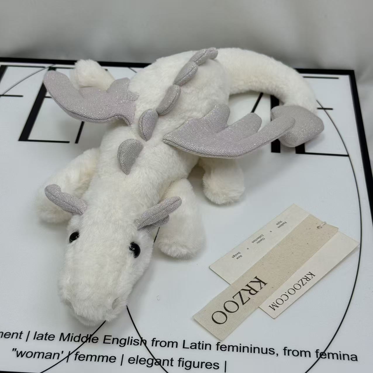 Plush snow dragon figurine of Sky Dragon