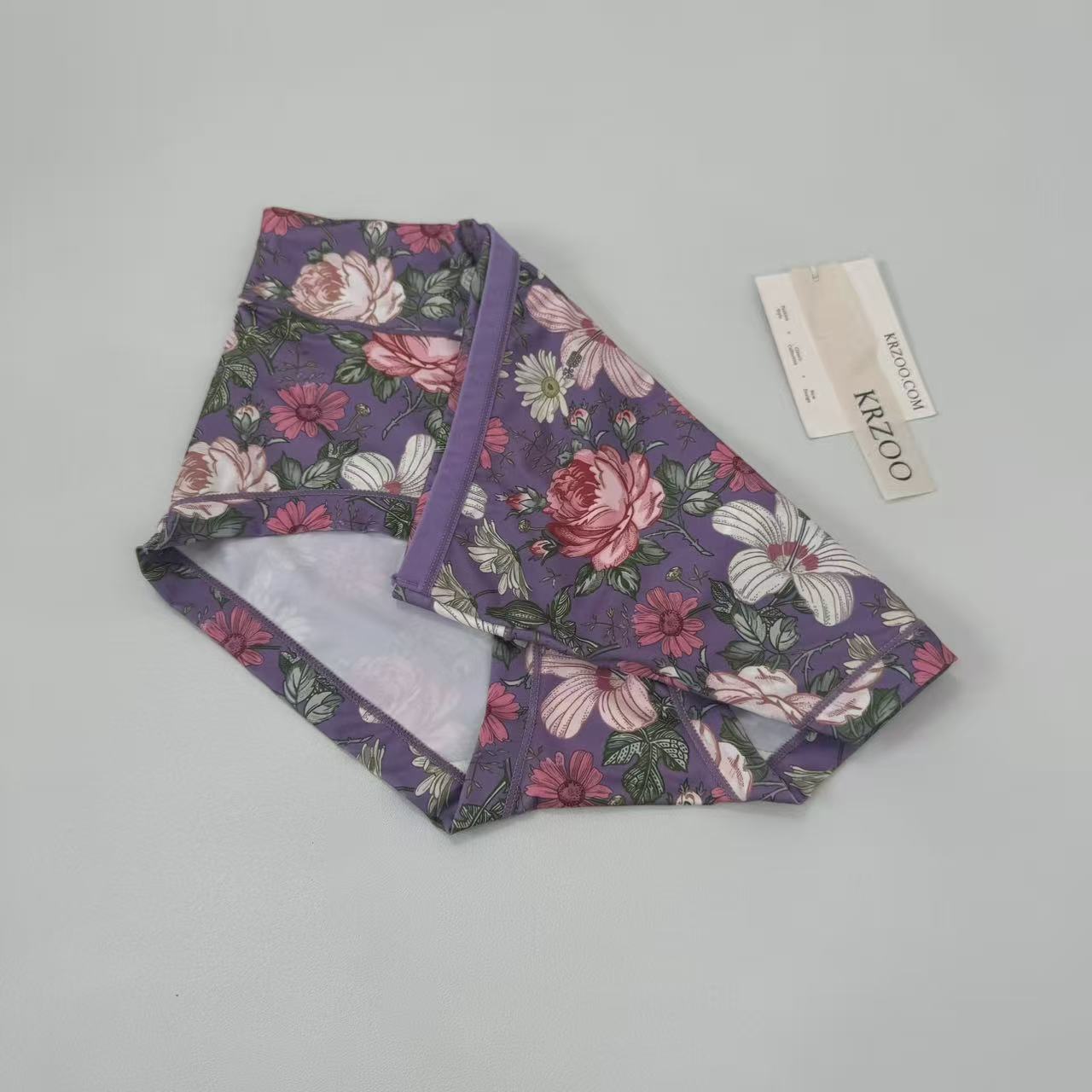 High-waisted printed buttock-raising underwear