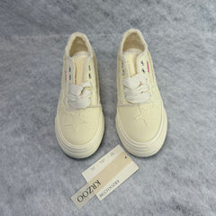Star embroidery platform canvas shoes