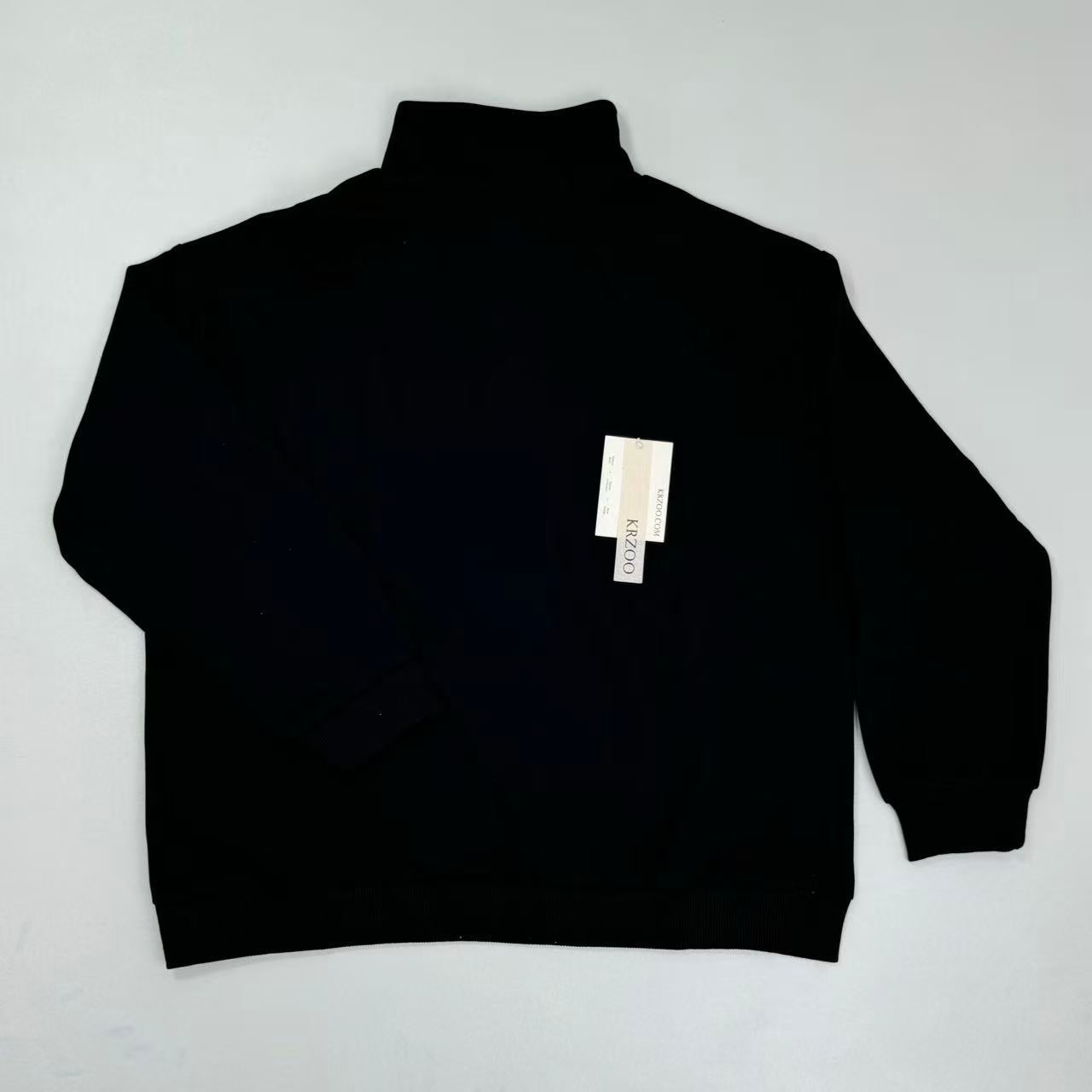 Loose embroidered hooded sweatshirt