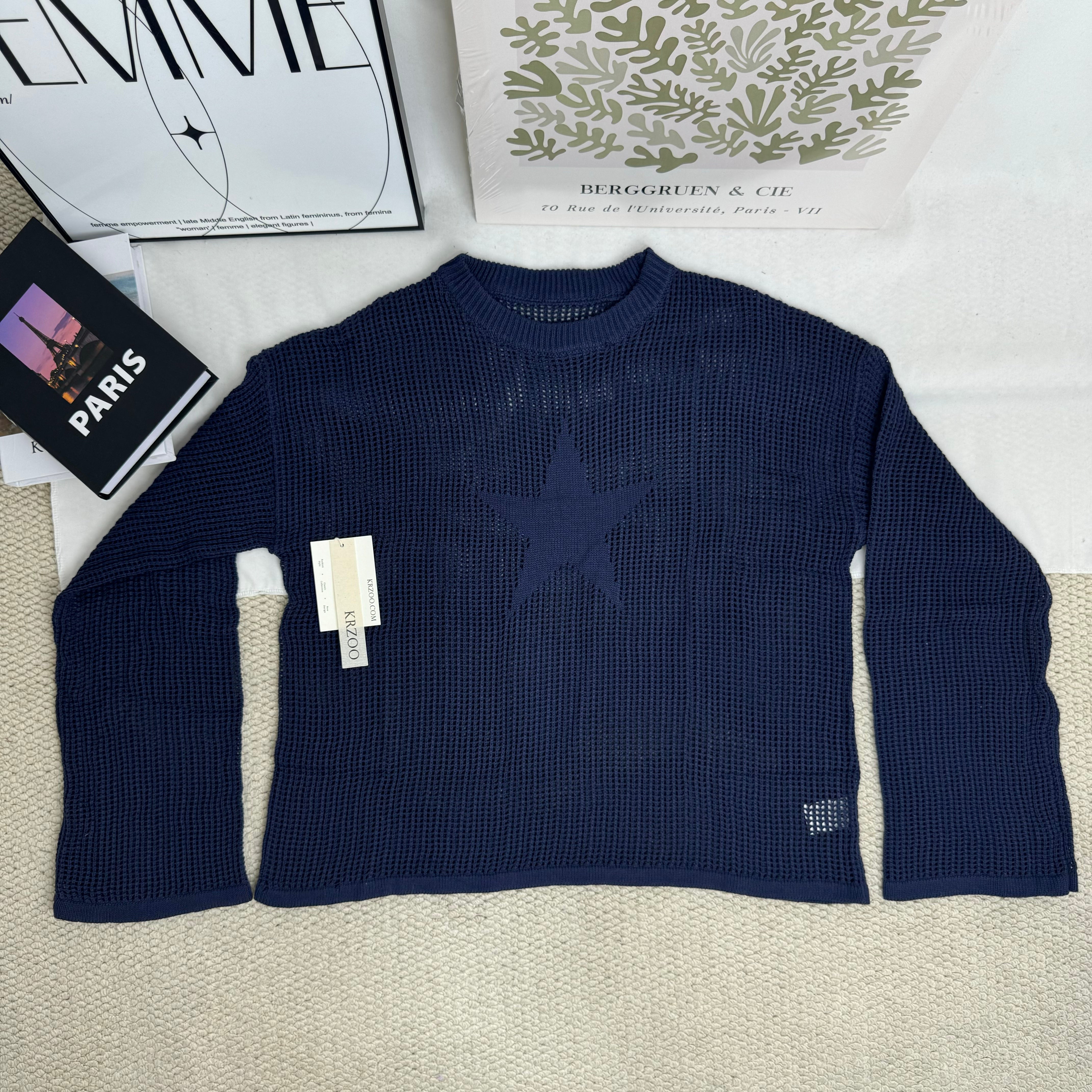 Sexy Openwork Knit Cover-Up Sweater