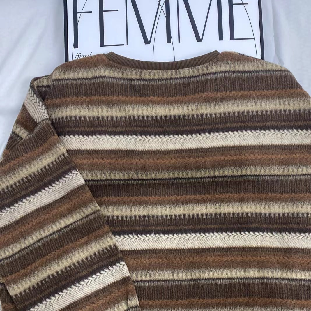Retro Striped Sweatshirt