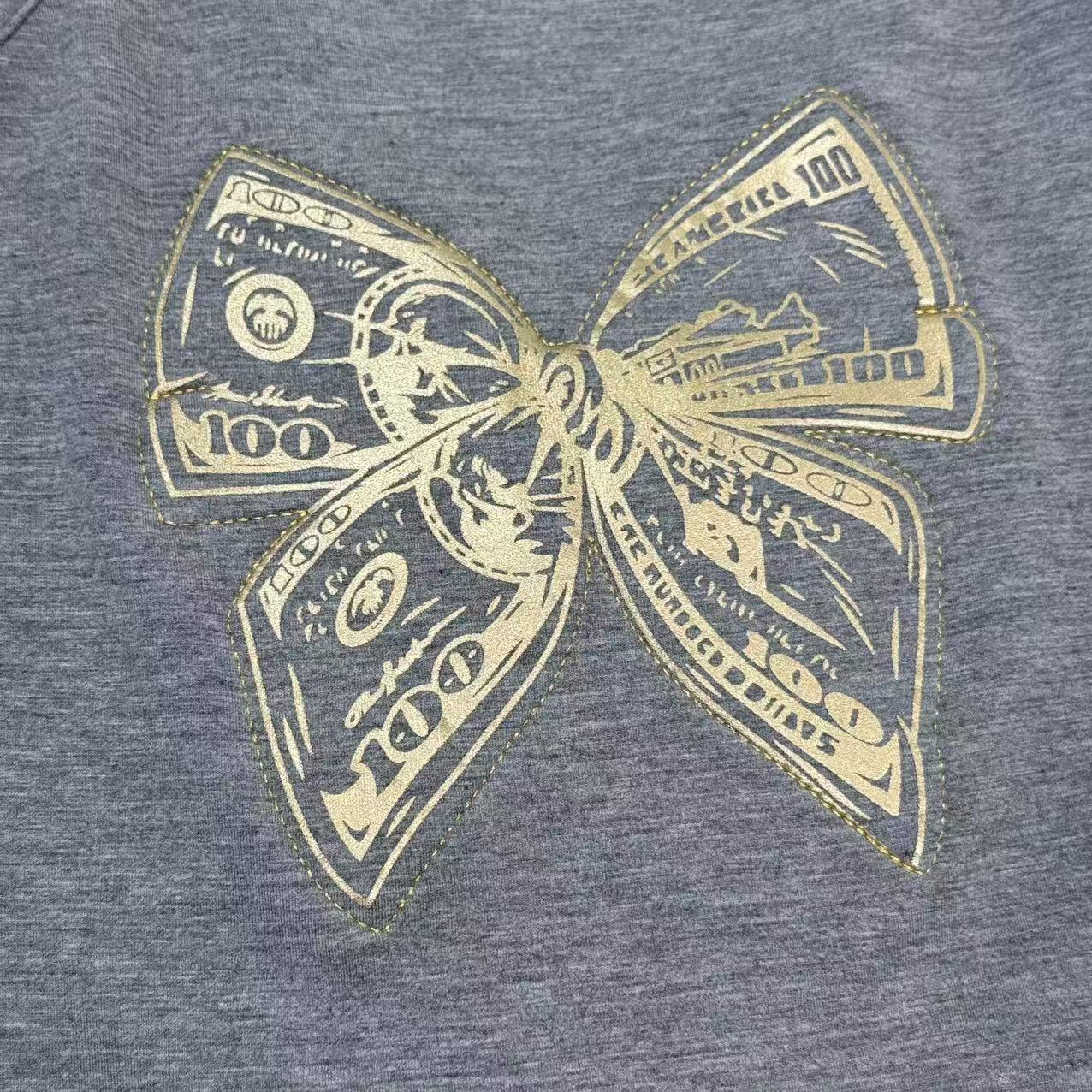 Embroidered printed undershirt with straps
