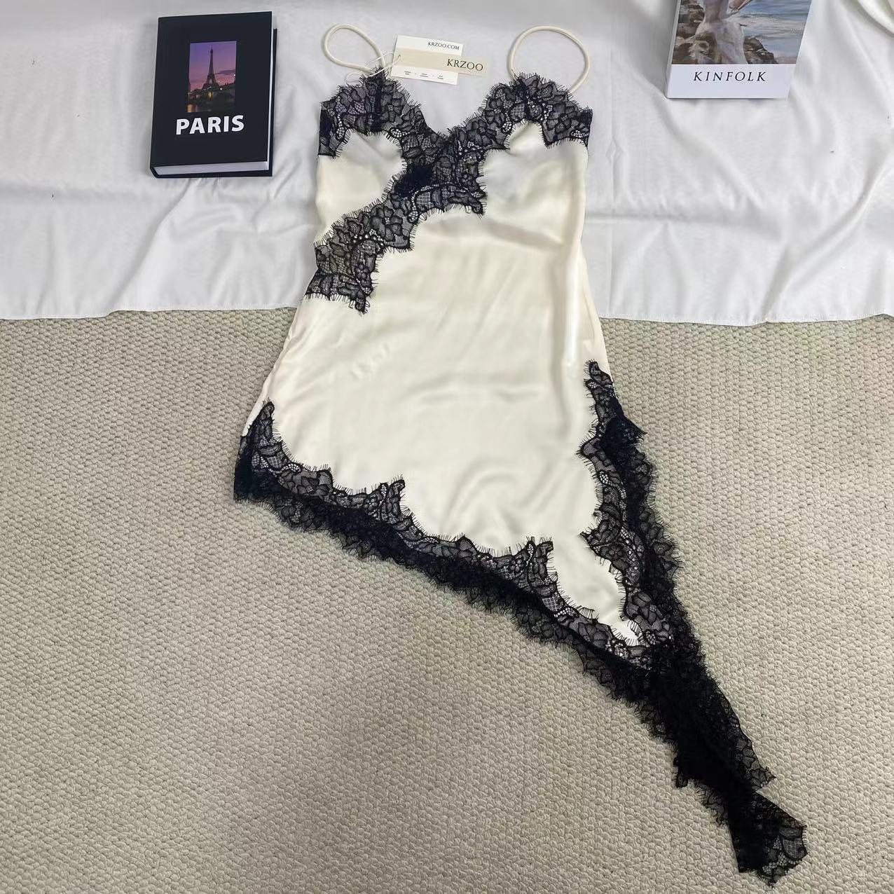 Elegant Lace Asymmetrical Dress