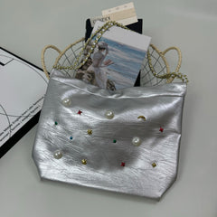Pearl Chain Shoulder Bag