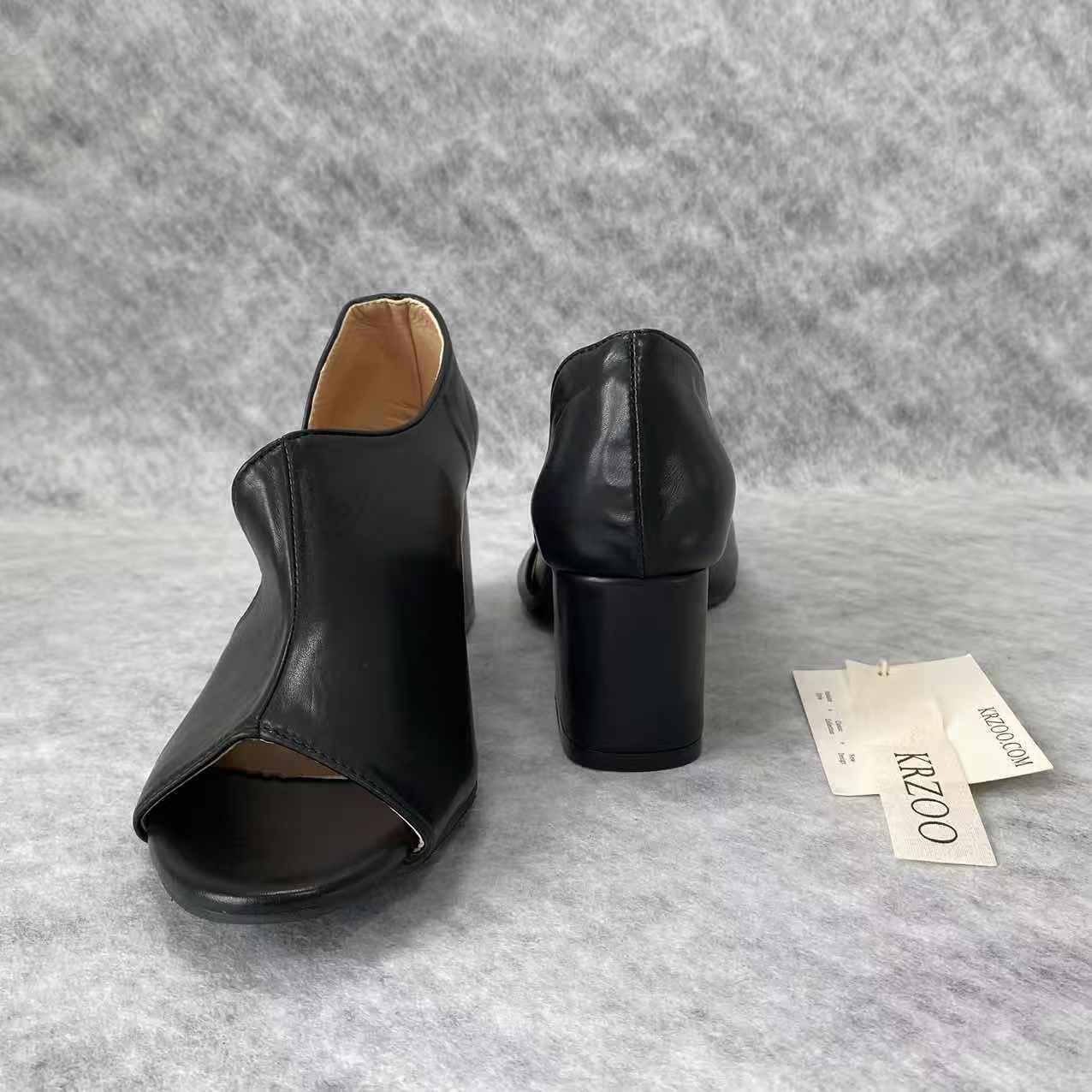 Thick-soled casual high-heeled shoes