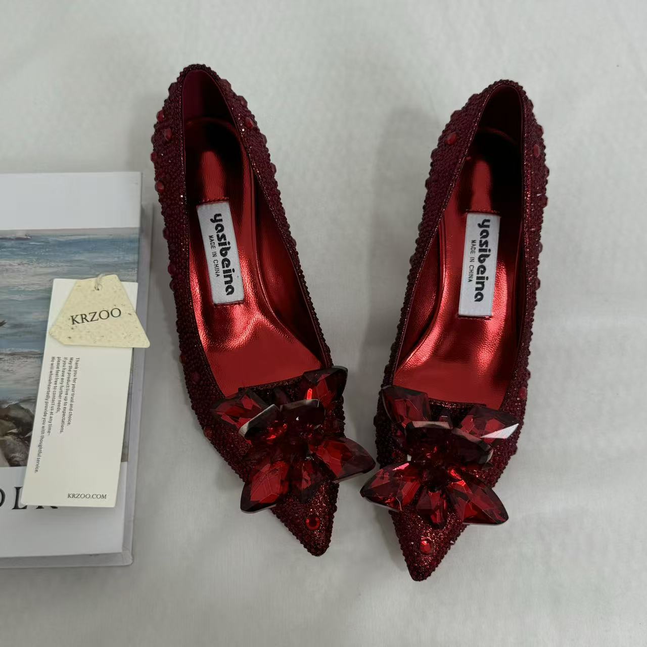 Pointed-Toe Stiletto Bridal Heels