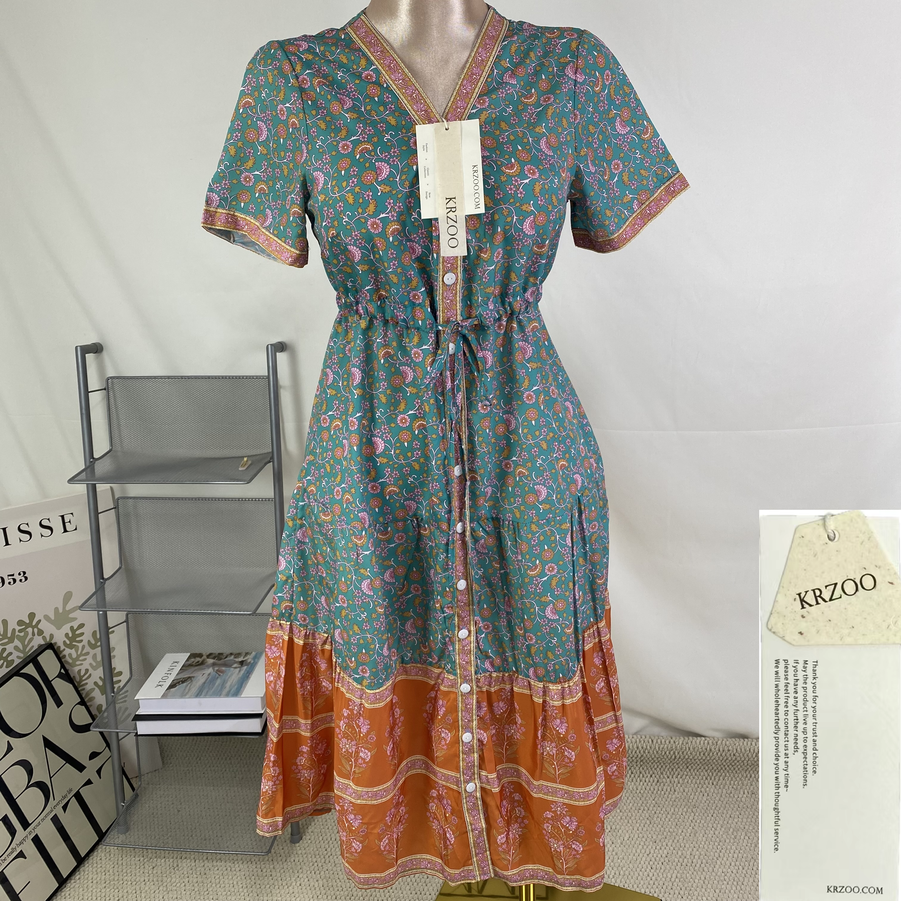 Bohemian printed long dress