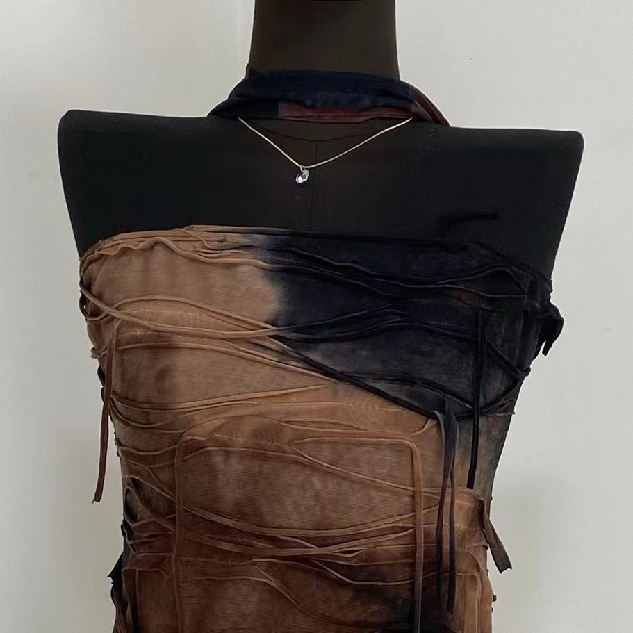 Vintage Tie-Dye Slip Dress