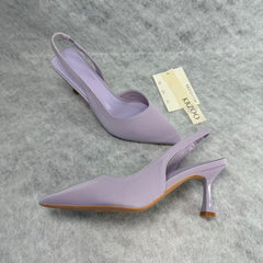 Baotou low-heeled pointed-toe high-heeled shoes