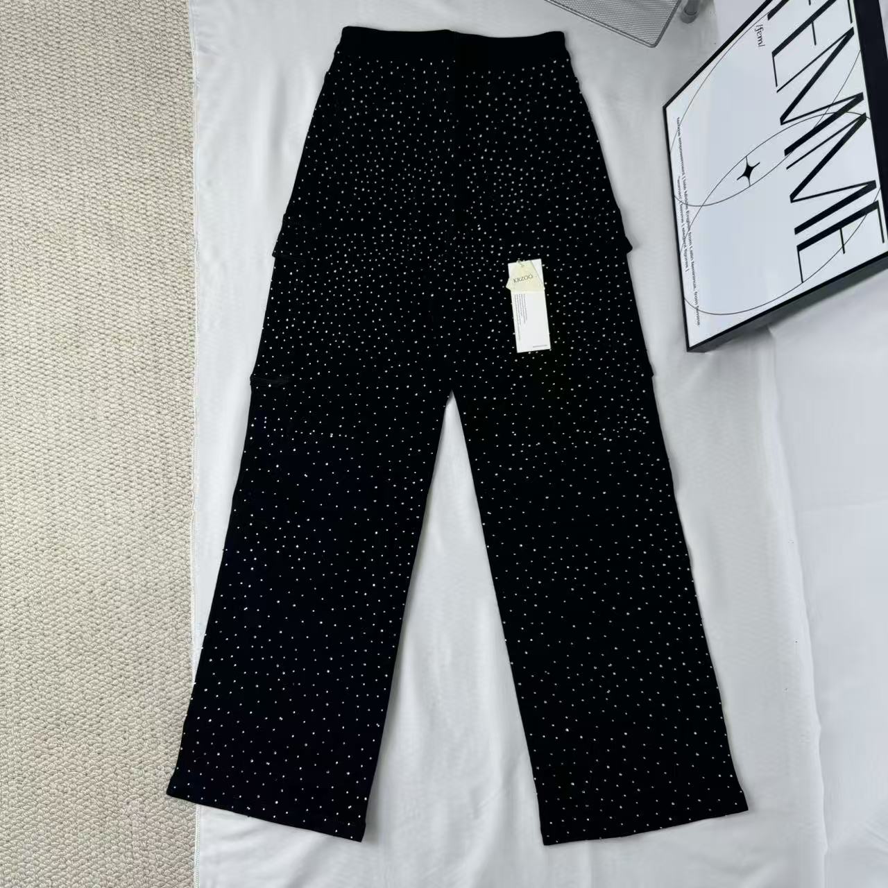 High-Waisted Starry Sky Jeans