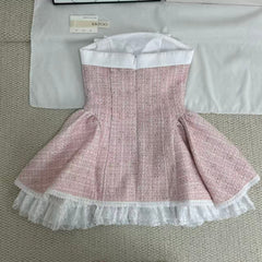 French-style retro princess puff-sleeved dress