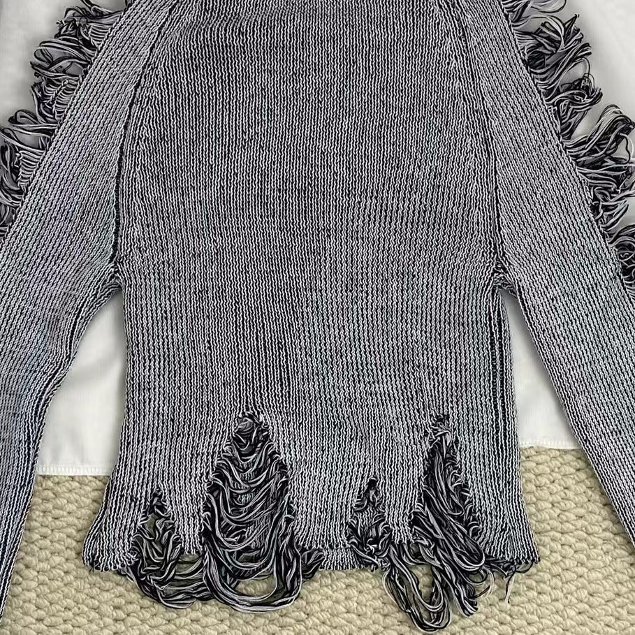 Vintage-Style Ripped Top